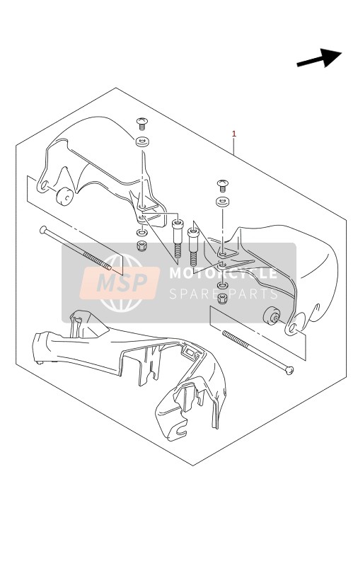 Suzuki AN400A 2022 Set Copertura Snodo per un 2022 Suzuki AN400A